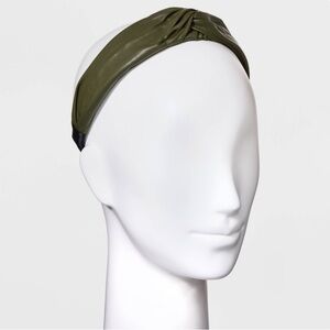 ⭐️ A New Day Olive Faux Leather Knotted Headband